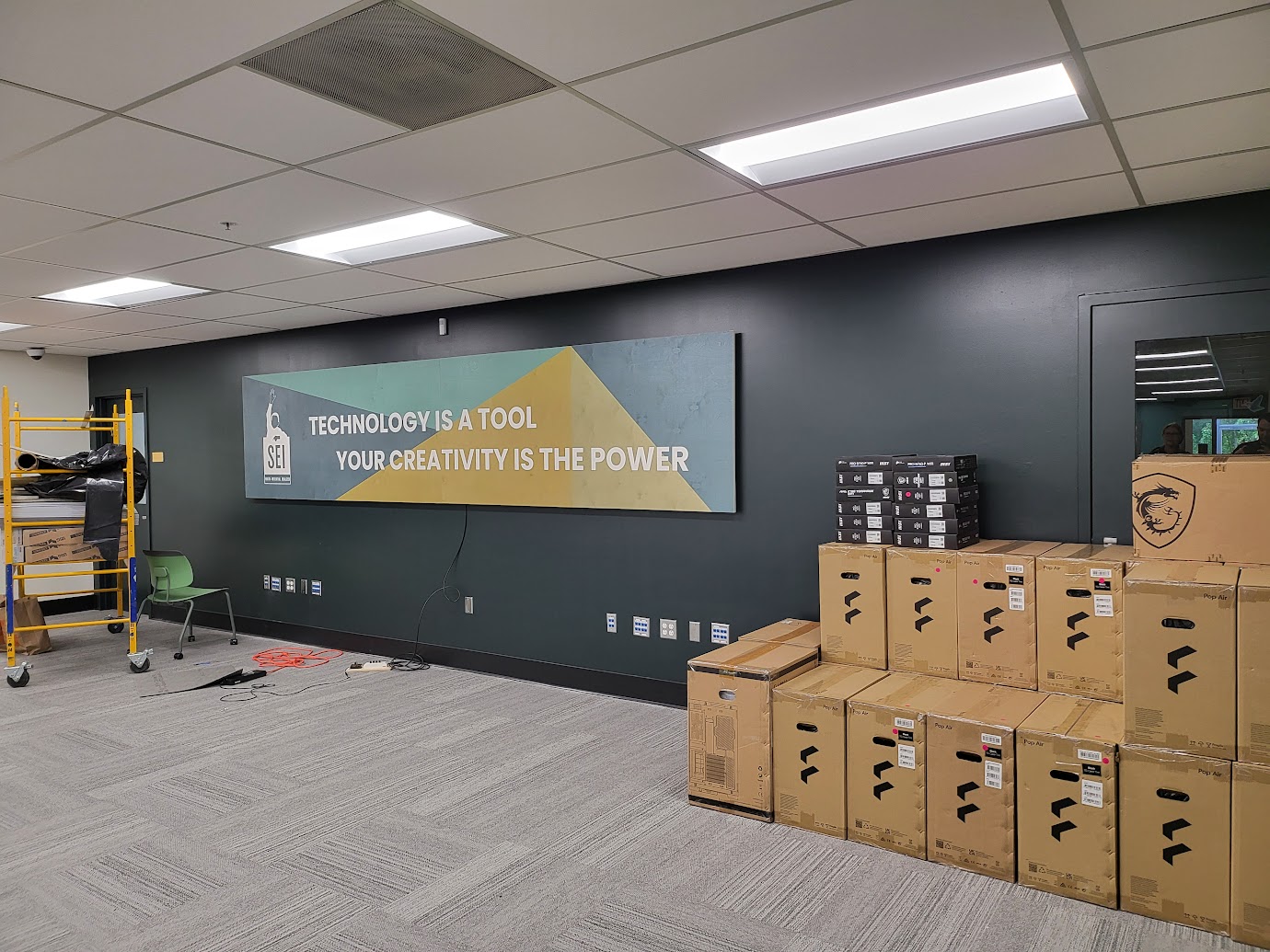 example image of delivered PCs for an organization